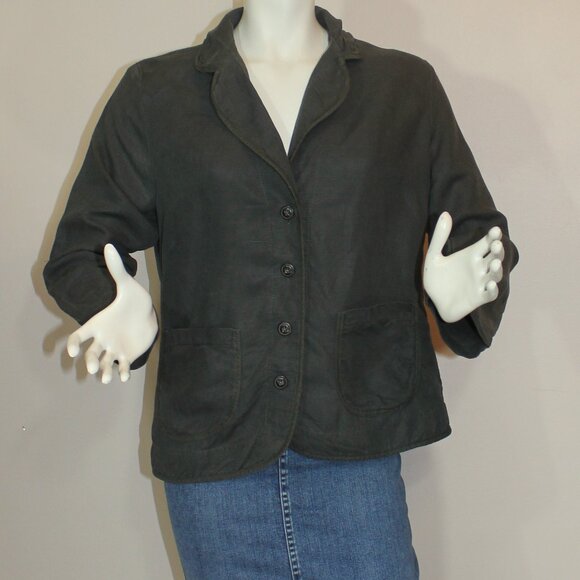 Prairie under Ground gray button up light   Blazer Made in USA size M - Picture 1 of 7